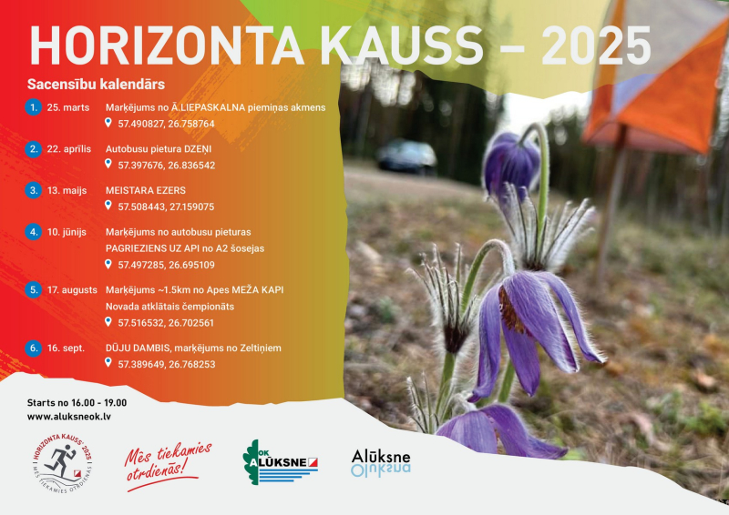 HORIZONTA 2025 SEZONAS KALENDĀRS
