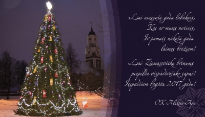 SVEICAM SVĒTKOS UN GADUMIJĀ!